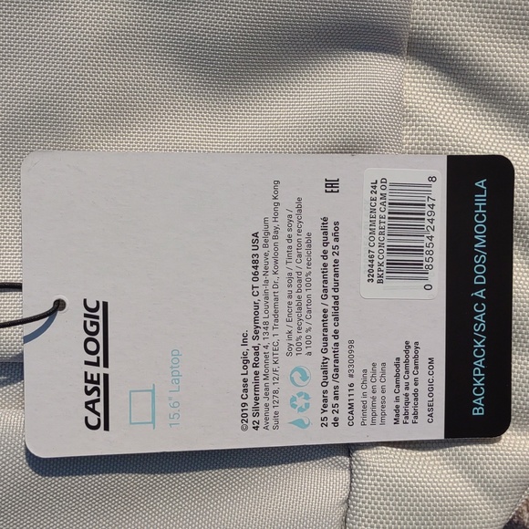 ๐CASE LOGIC Commence Concrete Camo Backpack w/ Pencil Case - Picture 10 of 16